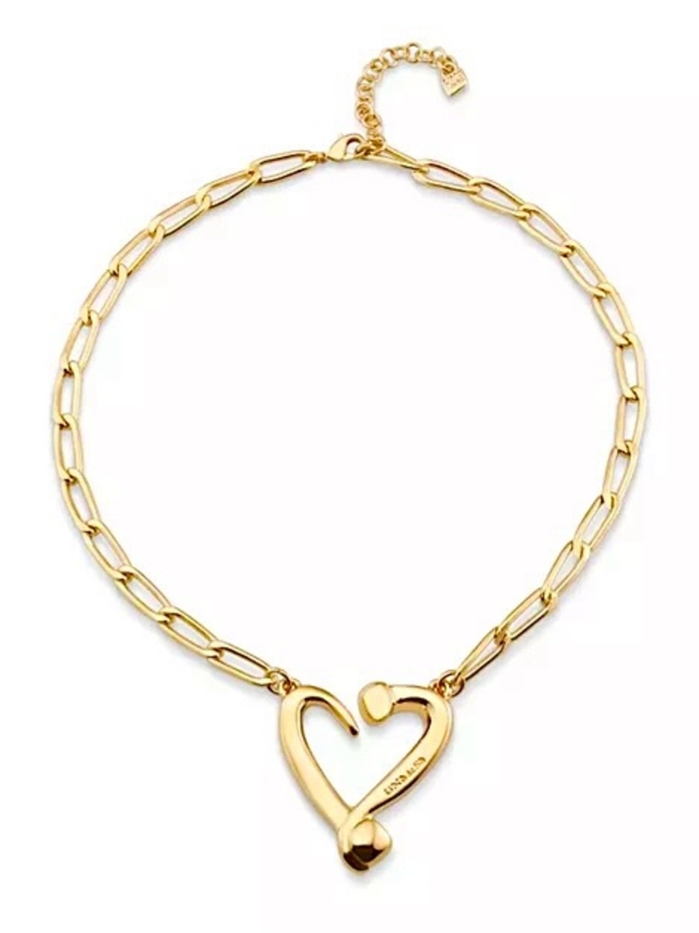 UNO de 50 Gold Twist of Love Necklace